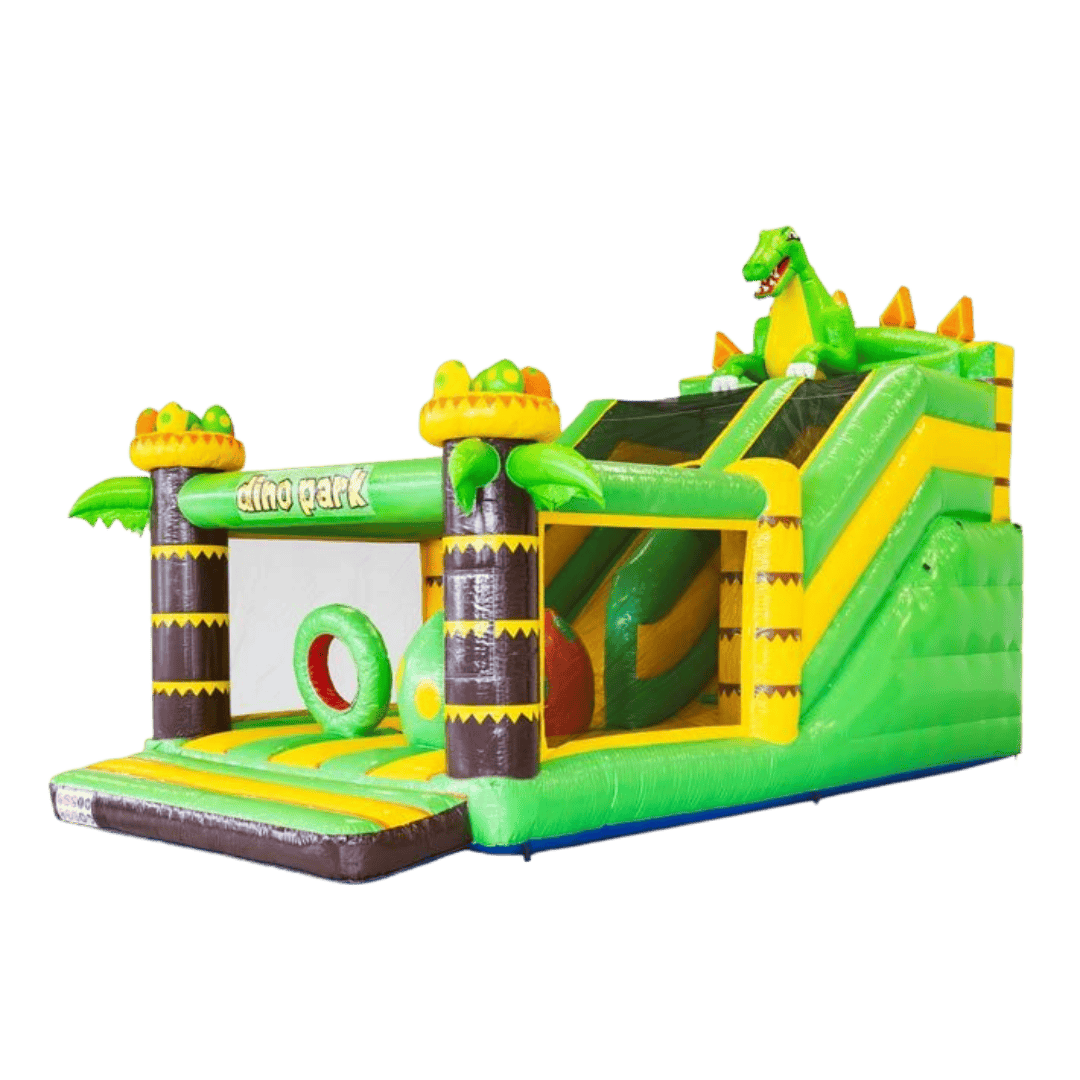 Hoppborg – Dino Slide 32 m²