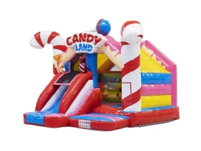 Candy Land Hoppborg med Rutschkana