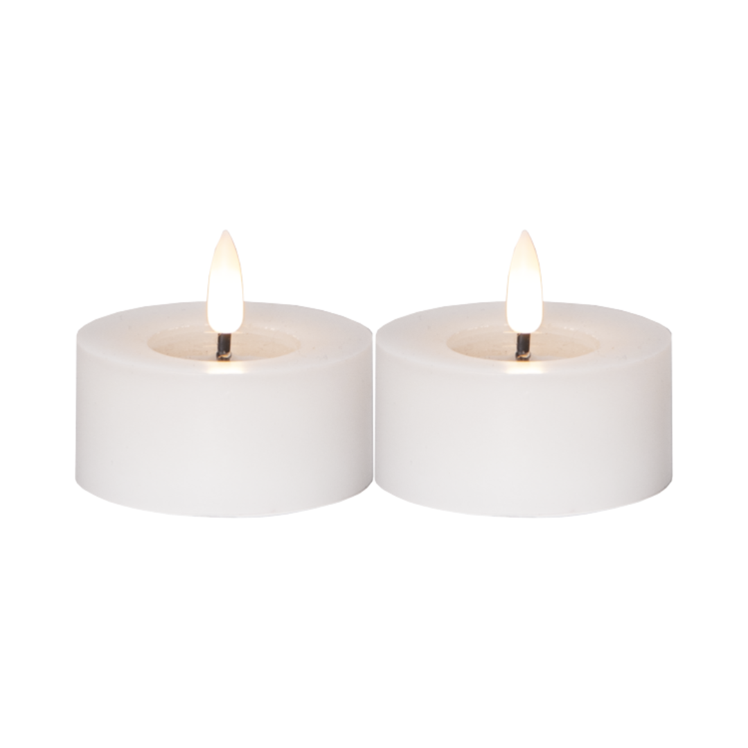 LED Värmeljus H5,5 cm – Vit