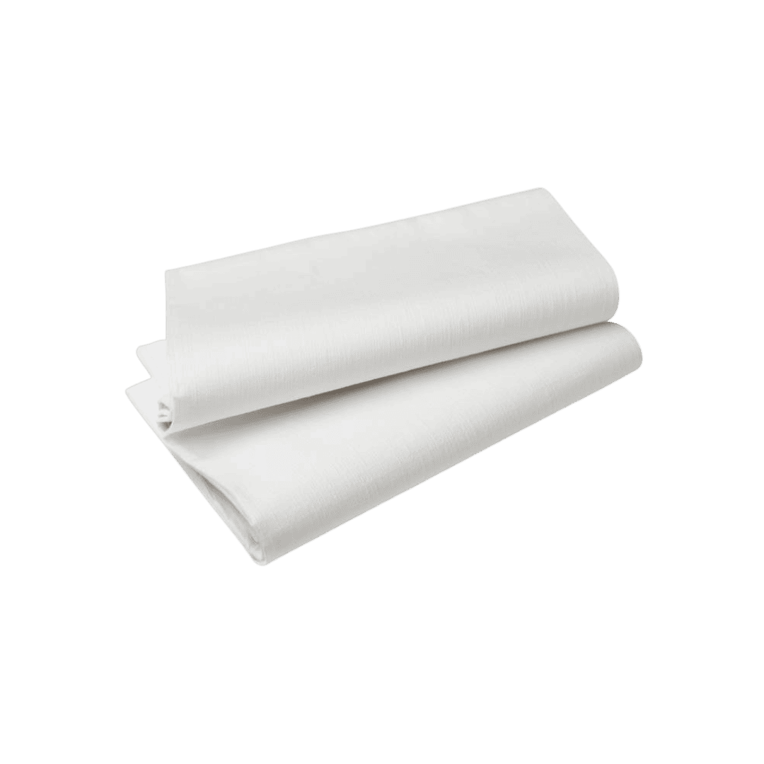 Linneduk 140x140 cm – Vit