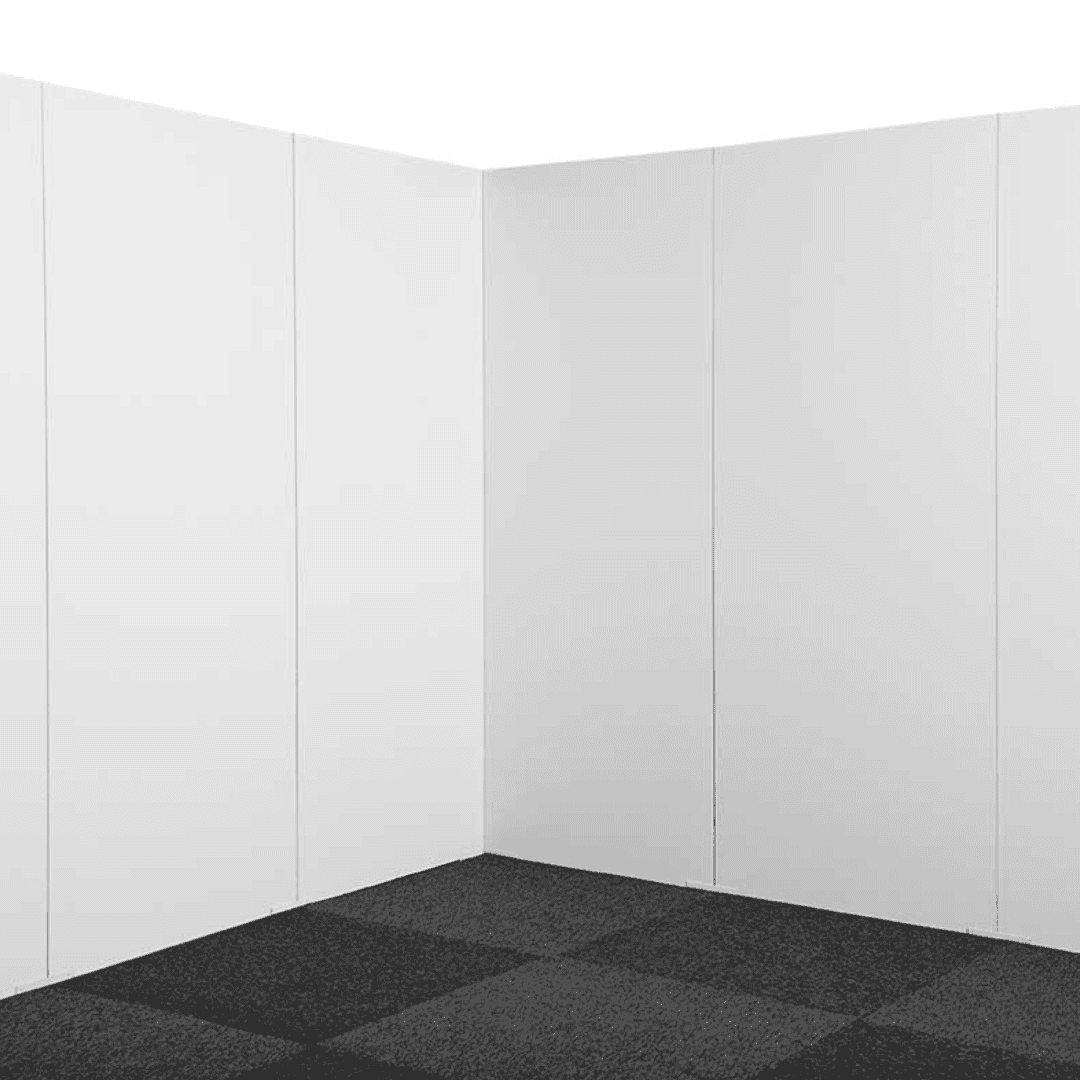 Mässvägg 1x2,5 m – Vit