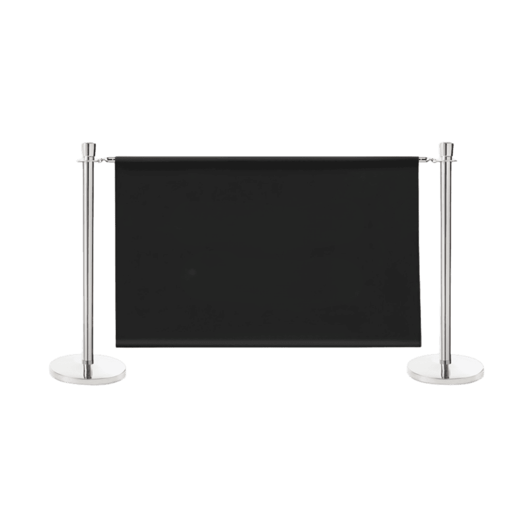 Reklambarriär avdelningsstolpe