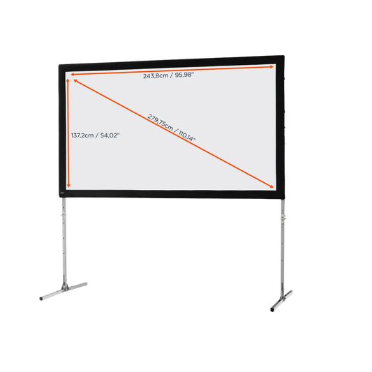 Celexon ramspänd projektorduk 244×137 cm – frontprojektion