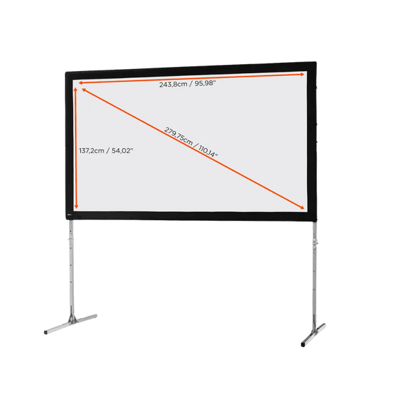 Celexon ramspänd projektorduk 244×137 cm – frontprojektion