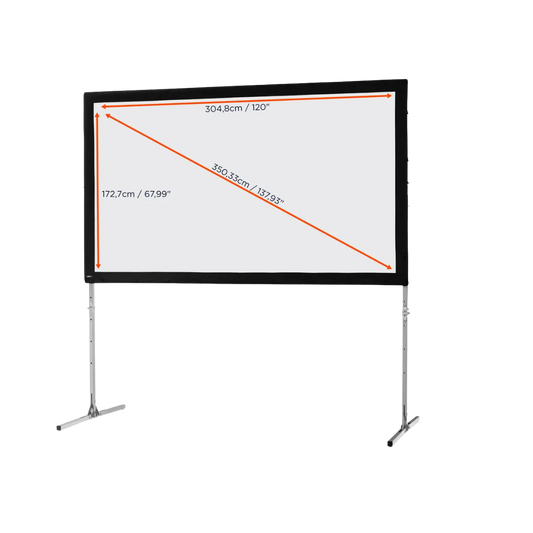 Celexon ramspänd projektorduk 304×172 cm – frontprojektion