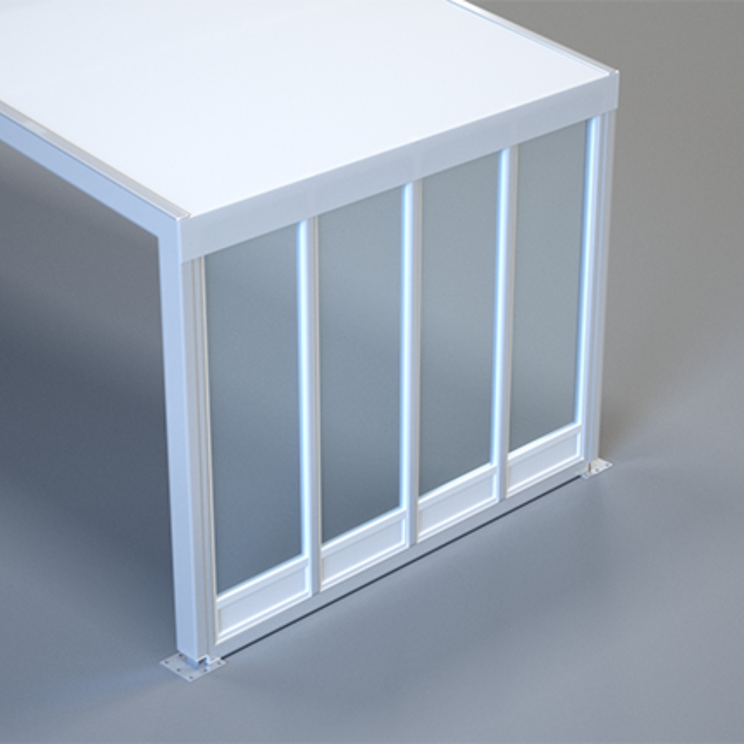 Glasfasad (pris per löpmeter)