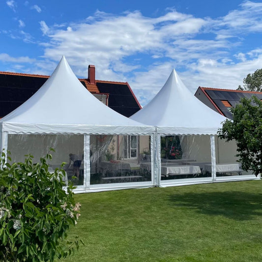 Topptält 5x10m (Ca 64 personer)