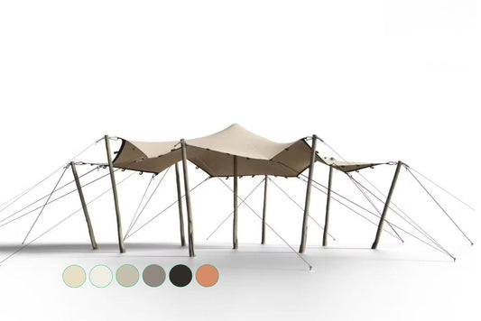 Stretchtält 6,5x5m - Sand
