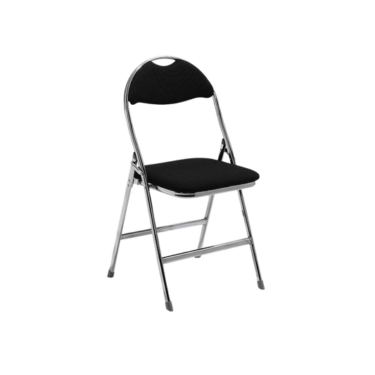 Konferensstol - Svart tyg & Krom