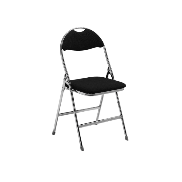 Konferensstol - Svart tyg & Krom