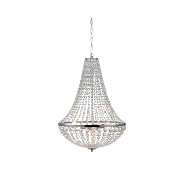Kristallkrona Ø50/H68 cm – Krom