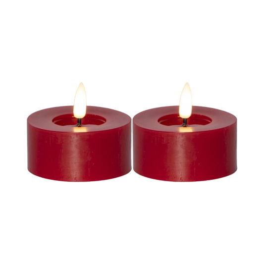 LED Värmeljus H5,5 cm – Röd