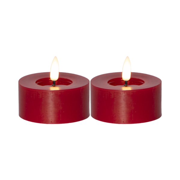 LED Värmeljus H5,5 cm – Röd