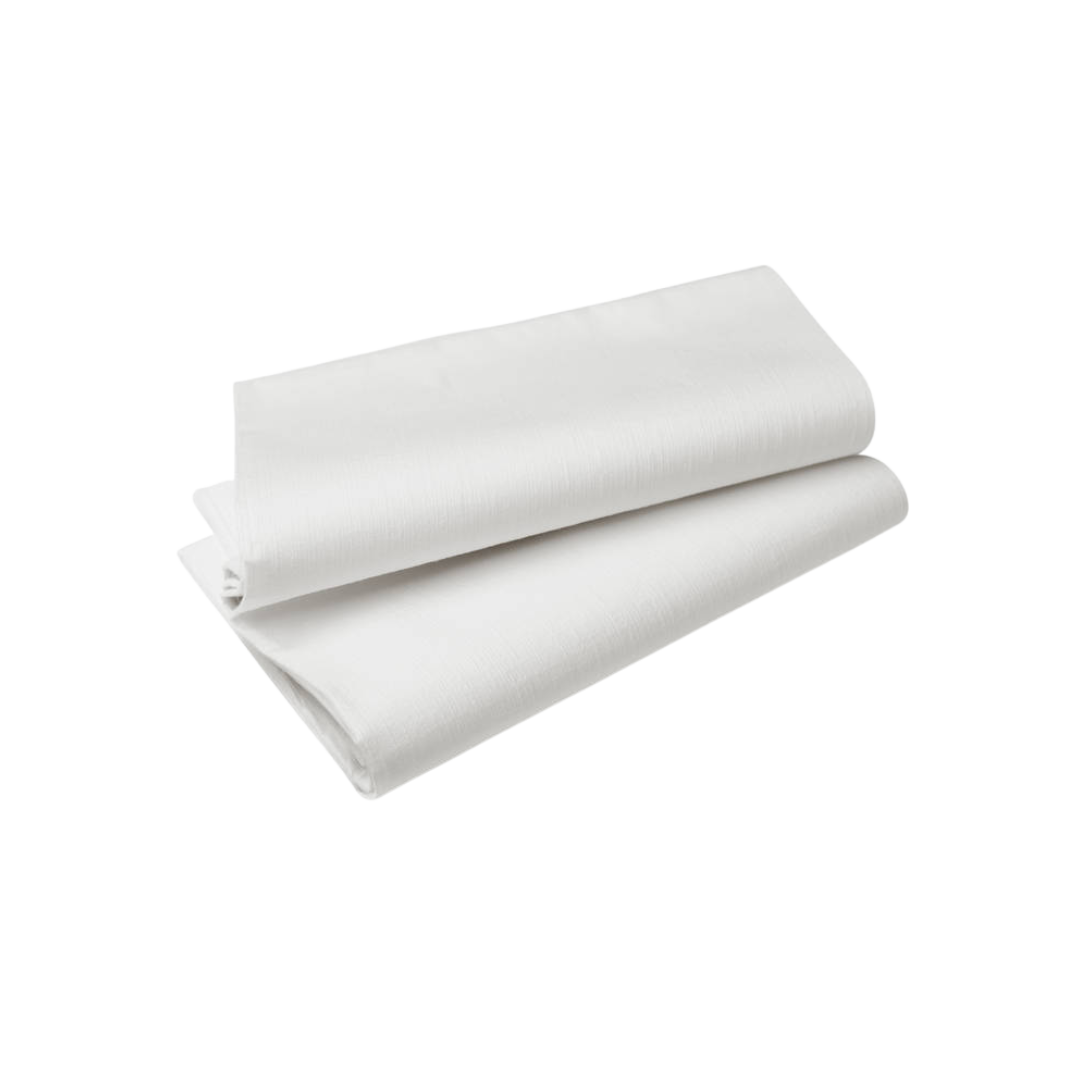 Linneduk 240x240 cm – Vit